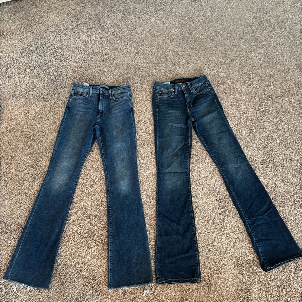 Joe's Jeans Dark Blue Flare & Wide Leg